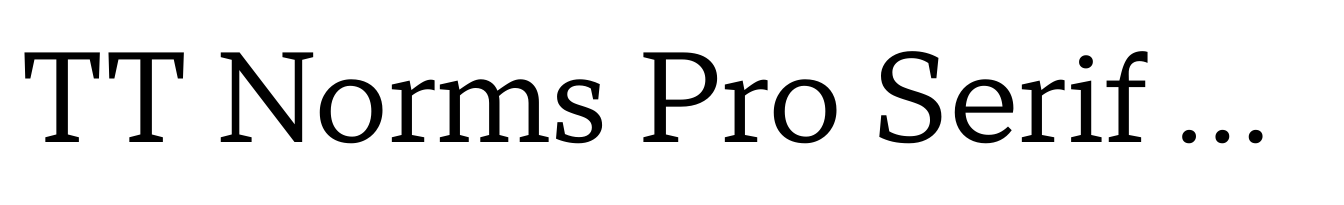 TT Norms Pro Serif Normal
